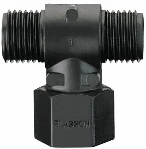 Tee 1/4"-1/4"-1/4"(M/F/M)